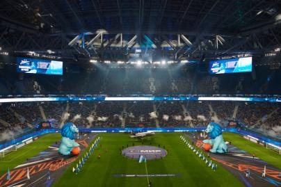 Шоу Группы Аэрофлот перед матчем «Зенит» — «Рубин»