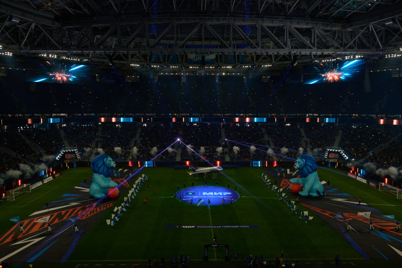 Шоу Группы Аэрофлот перед матчем «Зенит» — «Рубин»