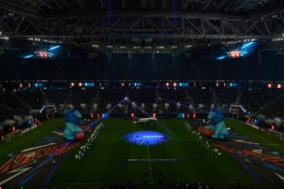 Шоу Группы Аэрофлот перед матчем «Зенит» — «Рубин»