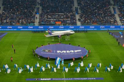 Шоу Группы Аэрофлот перед матчем «Зенит» — «Рубин»