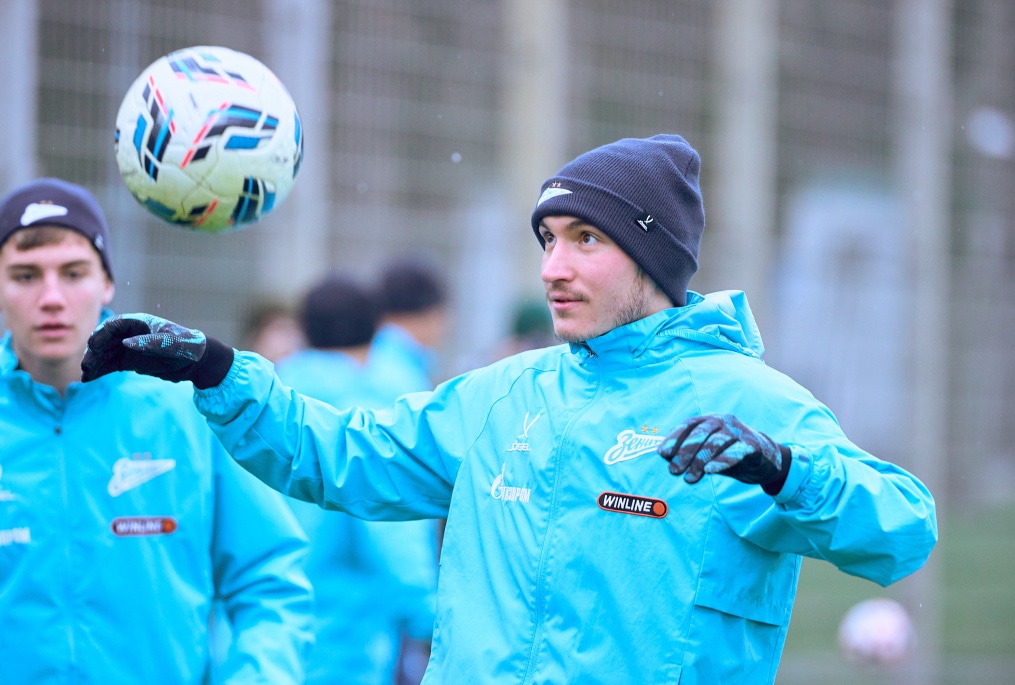 Тренировка «Зенита» перед матчем с «Акроном»