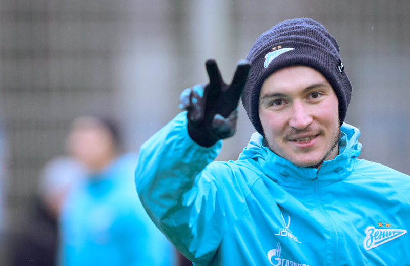 Тренировка «Зенита» перед матчем с «Акроном»