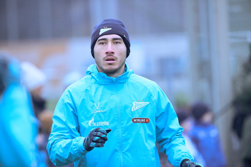 Тренировка «Зенита» перед матчем с «Акроном»