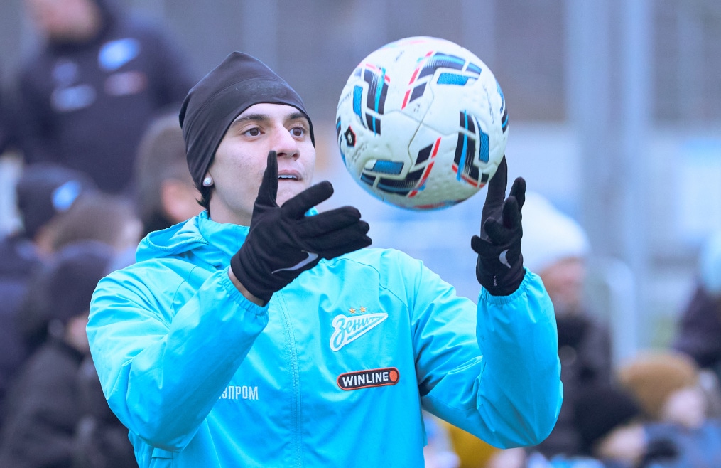 Тренировка «Зенита» перед матчем с «Акроном»