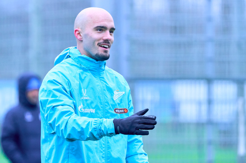 Тренировка «Зенита» перед матчем с «Акроном»