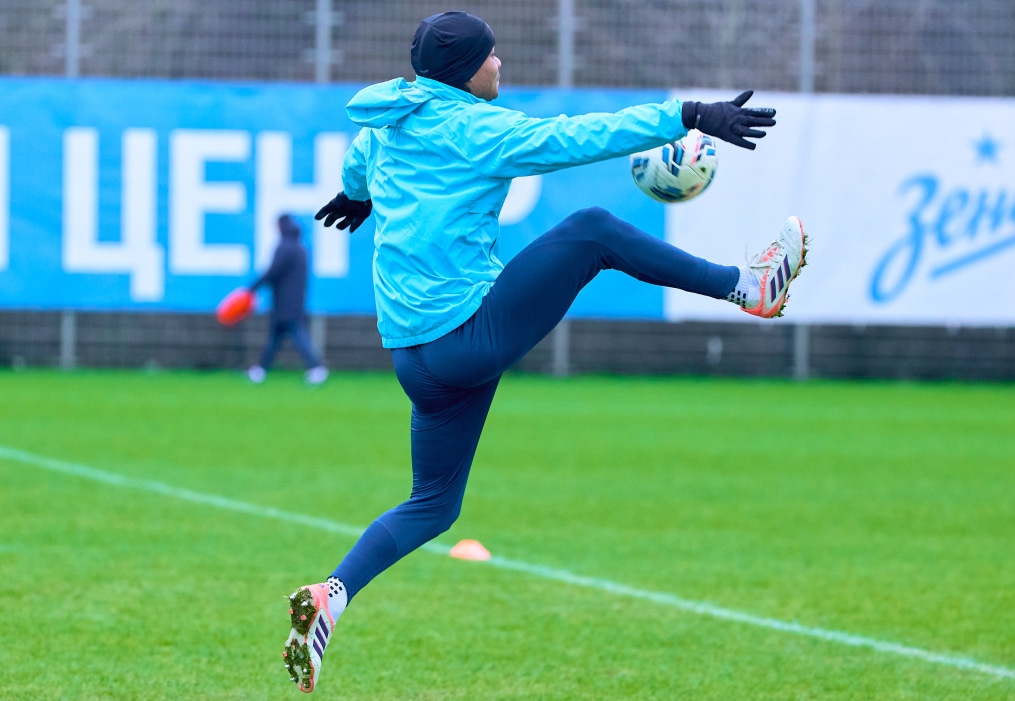 Тренировка «Зенита» перед матчем с «Акроном»