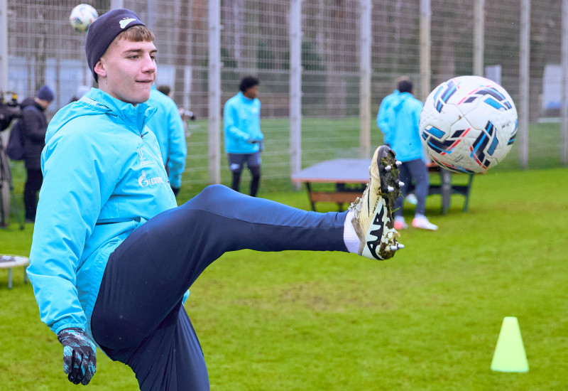 Тренировка «Зенита» перед матчем с «Акроном»