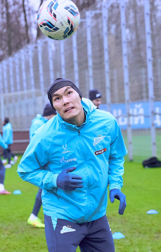 Тренировка «Зенита» перед матчем с «Акроном»