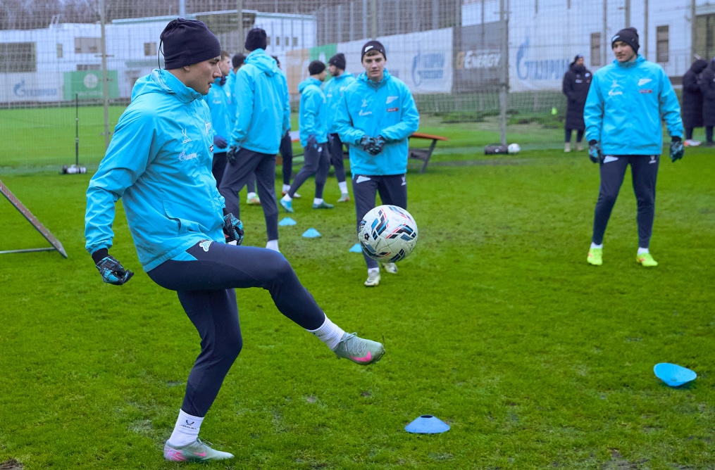Тренировка «Зенита» перед матчем с «Акроном»
