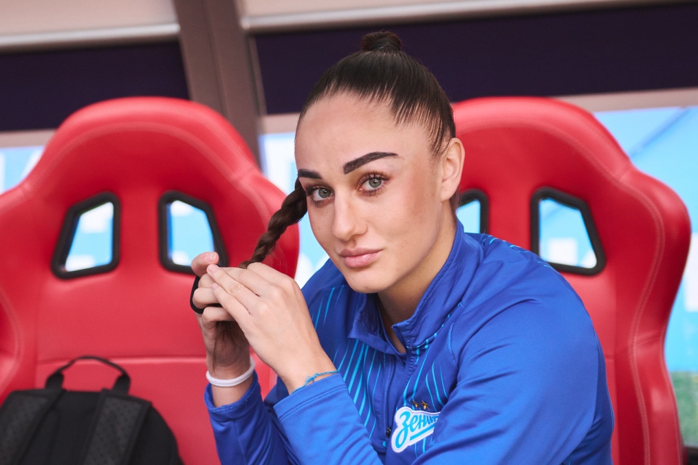 Тренировка женской команды на «Мордовия Арене» перед финалом Winline Кубка России