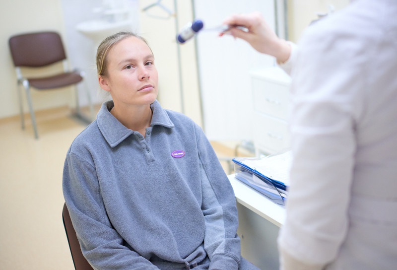 Предсезонный медицинский осмотр женской команды