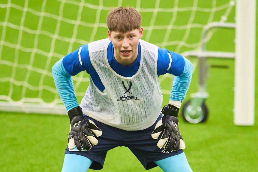 Тренировка «Зенита»-м в новом манеже Академии