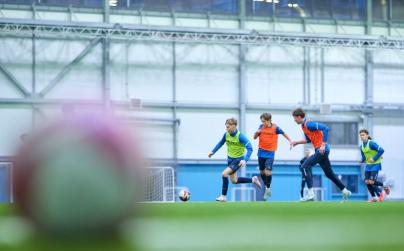 Тренировка «Зенита»-2011 в новом манеже «Газпром»-Академии