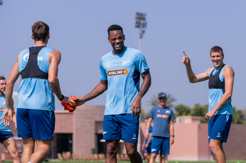 09.02.2026. ОАЭ, Абу-Даби. Зимние «Газпром» — тренировочные сборы 2026: тренировка 9 февраля