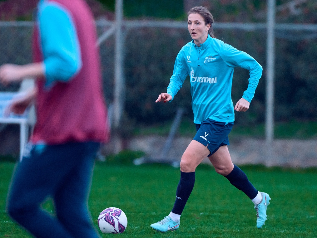 Зимний учебно-тренировочный сбор женской команды «Зенит» в Турции: 9 февраля, вечерняя тренировка