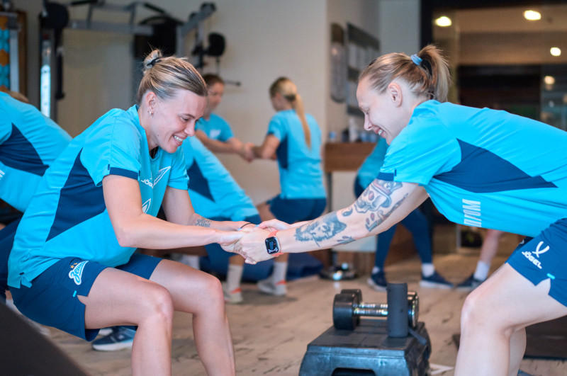 Зимний учебно-тренировочный сбор женской команды «Зенит» в Турции: 12 февраля, утренняя тренировка