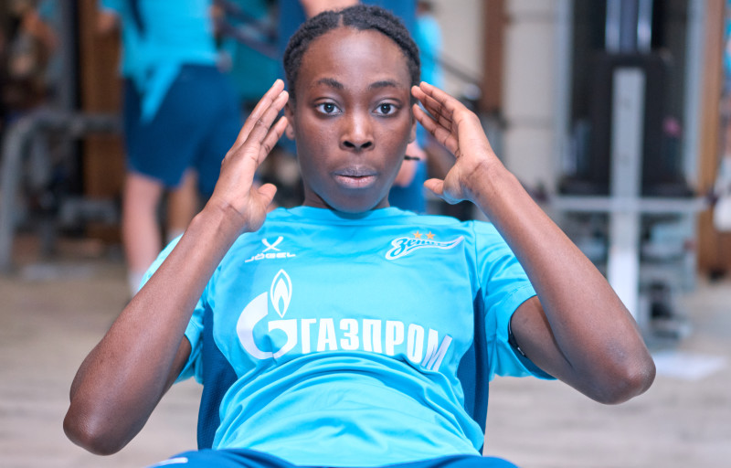 Зимний учебно-тренировочный сбор женской команды «Зенит» в Турции: 12 февраля, утренняя тренировка