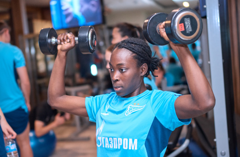 Зимний учебно-тренировочный сбор женской команды «Зенит» в Турции: 12 февраля, утренняя тренировка