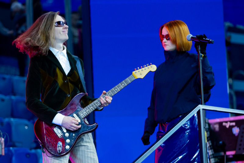 Концерт группы «Моя Мишель» на Фан-Променаде перед матчем с «Балтикой»