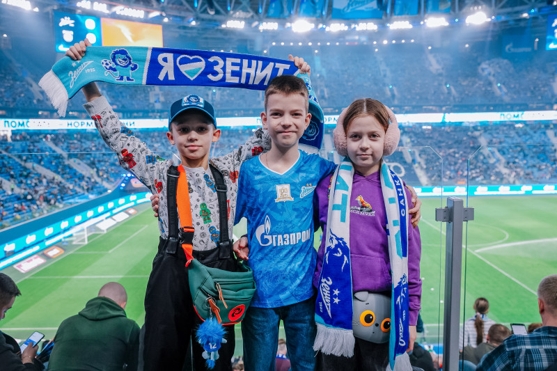 Болельщики на матче «Зенит» — «Балтика»