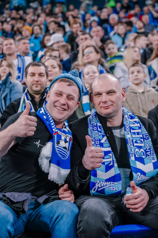 Болельщики на матче «Зенит» — «Балтика»