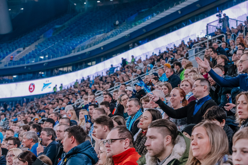 Болельщики на матче «Зенит» — «Балтика»