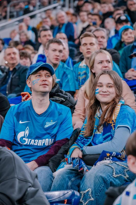 Болельщики на матче «Зенит» — «Балтика»