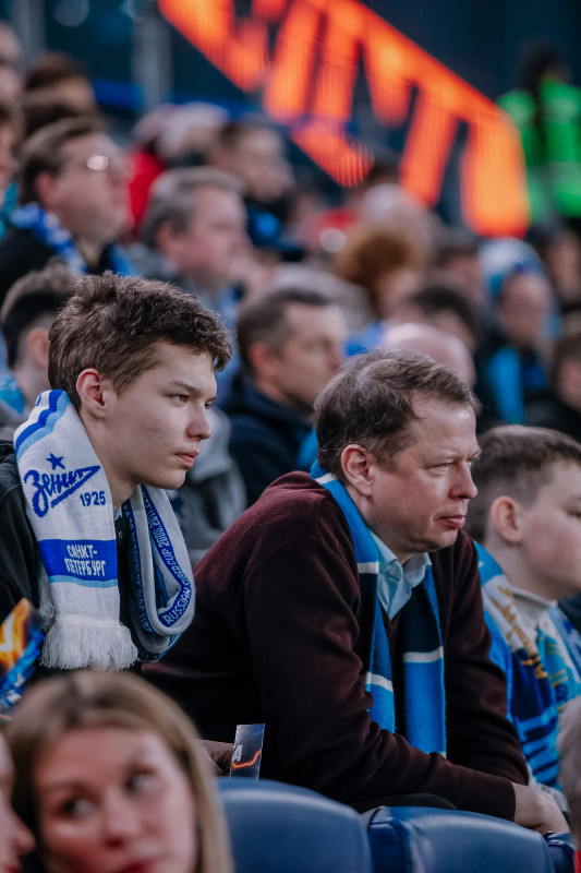 Болельщики на матче «Зенит» — «Балтика»