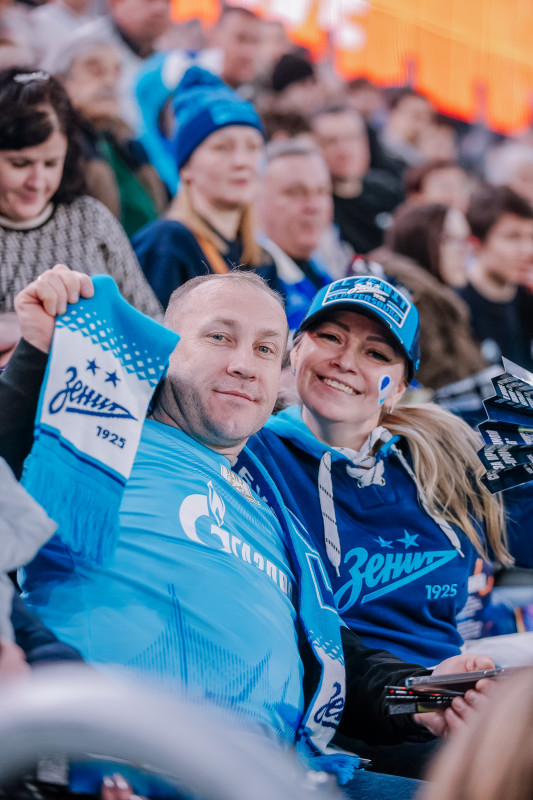 Болельщики на матче «Зенит» — «Балтика»