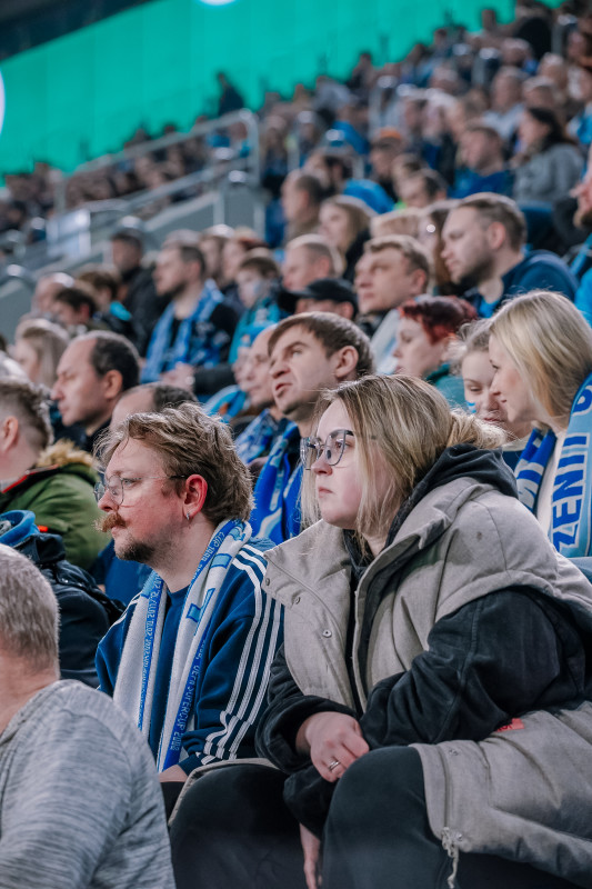 Болельщики на матче «Зенит» — «Балтика»