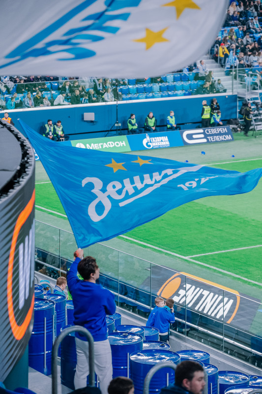 Болельщики на матче «Зенит» — «Балтика»