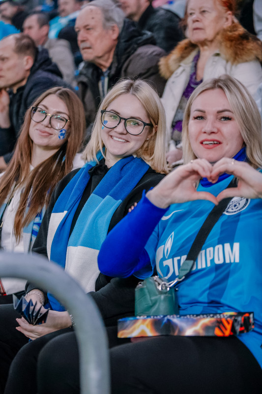 Болельщики на матче «Зенит» — «Балтика»