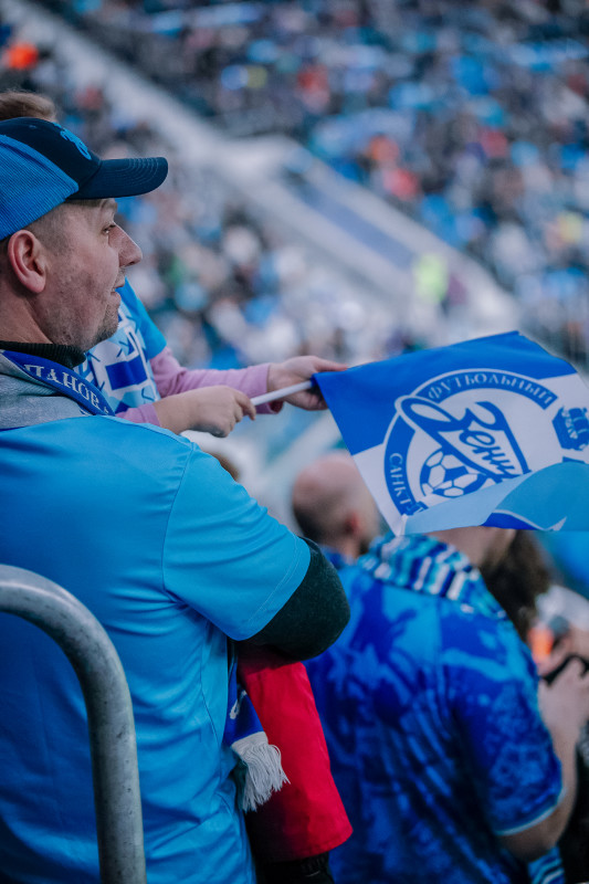 Болельщики на матче «Зенит» — «Балтика»