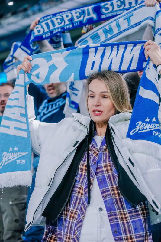 Болельщики на матче «Зенит» — «Балтика»