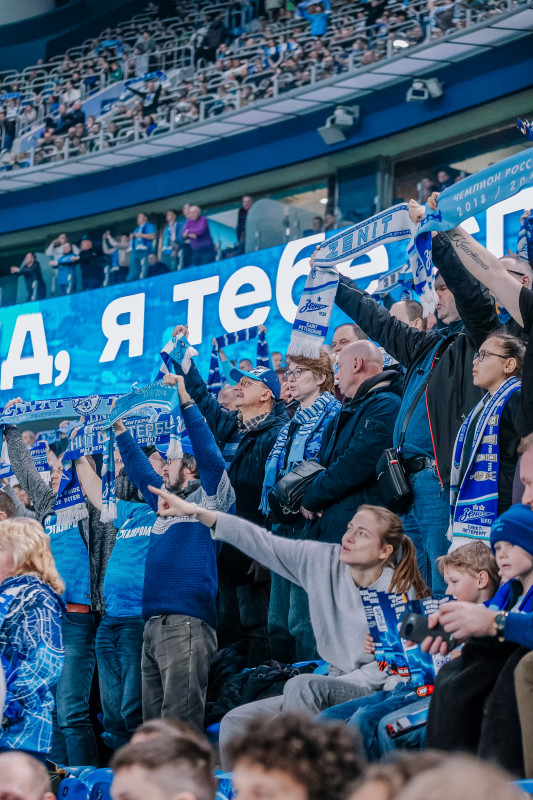 Болельщики на матче «Зенит» — «Балтика»