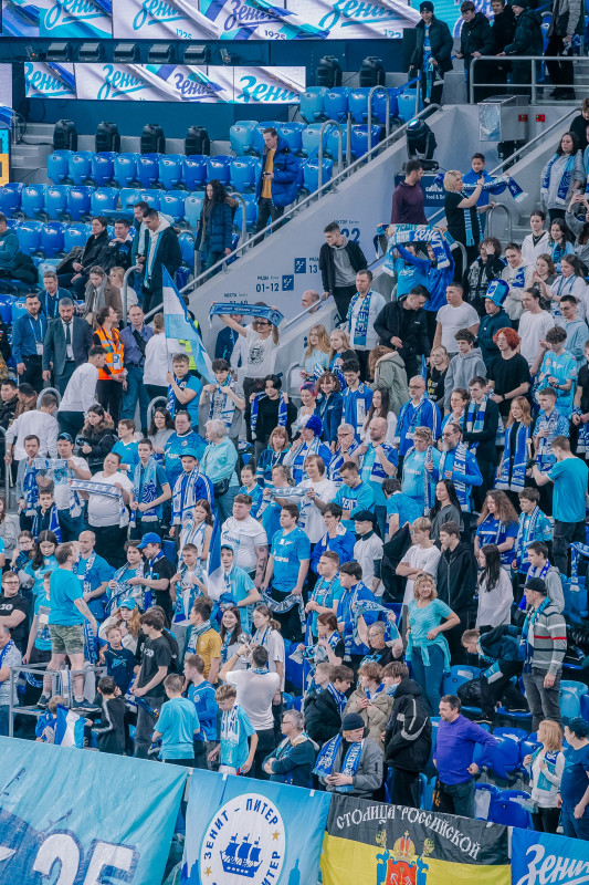Болельщики на матче «Зенит» — «Балтика»