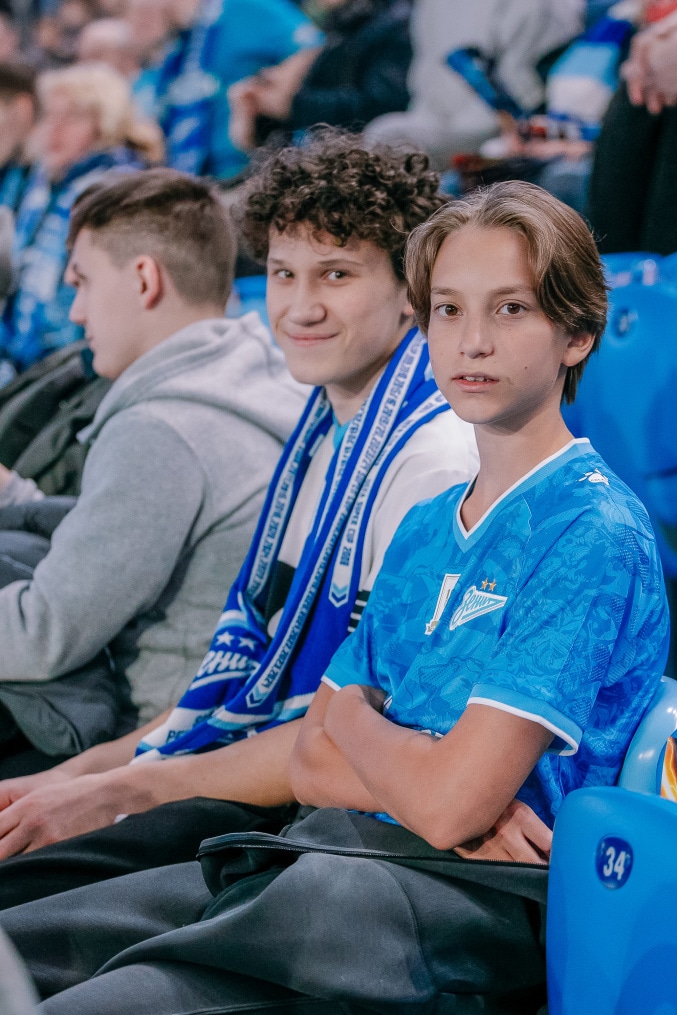 Болельщики на матче «Зенит» — «Балтика»