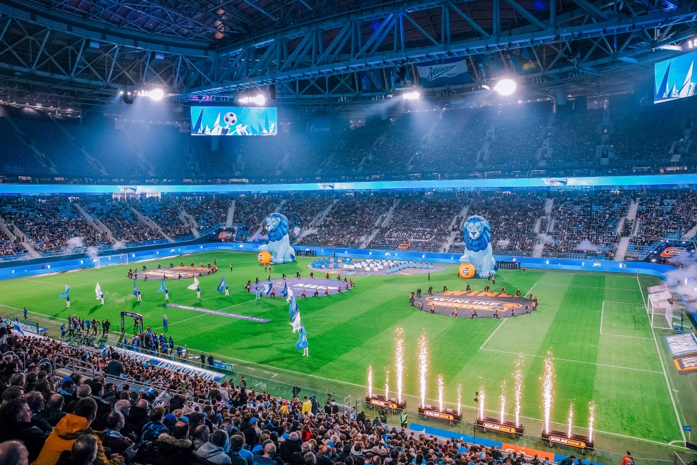 Болельщики на матче «Зенит» — «Балтика»