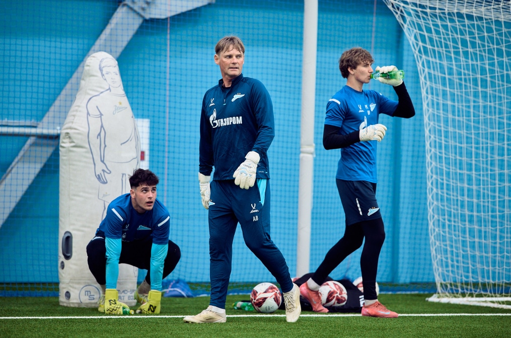 Тренировка «Зенита»-м перед матчем с «Чертаново»-м