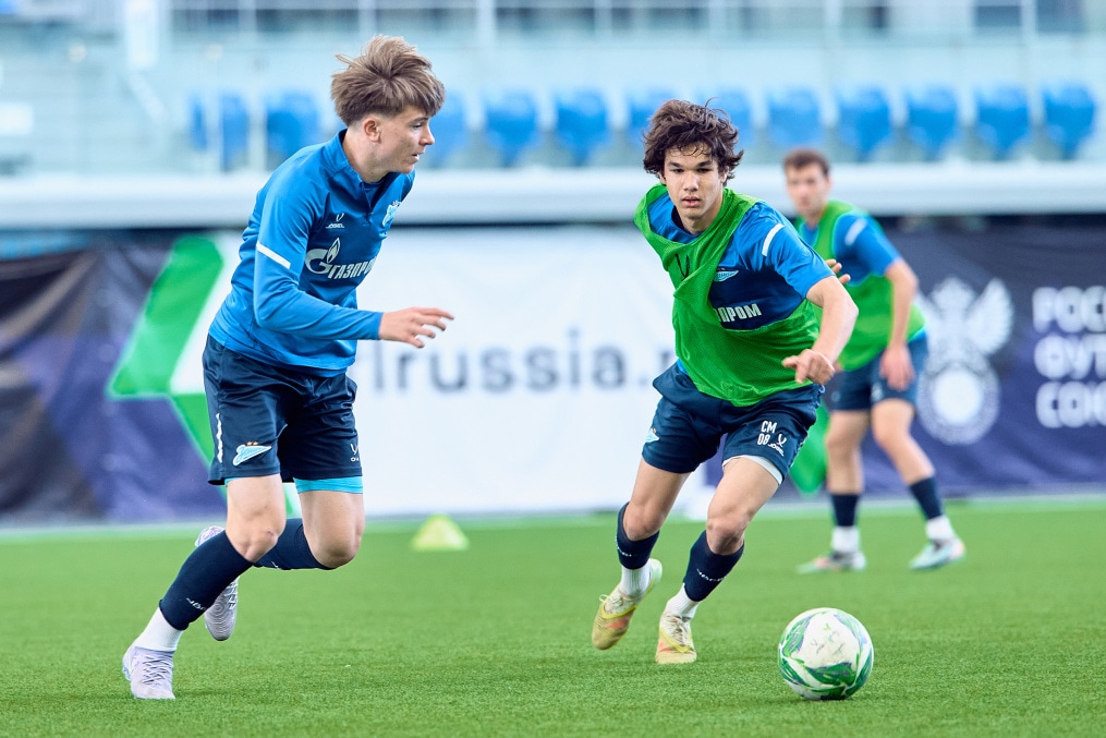 Тренировка «Зенита»-м перед матчем с «Чертаново»-м