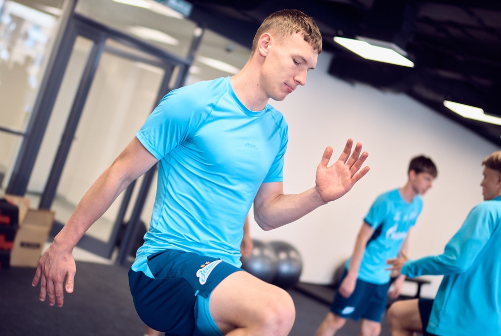 Тренировка «Зенита»-2 перед матчем с «Динамо» Брянск