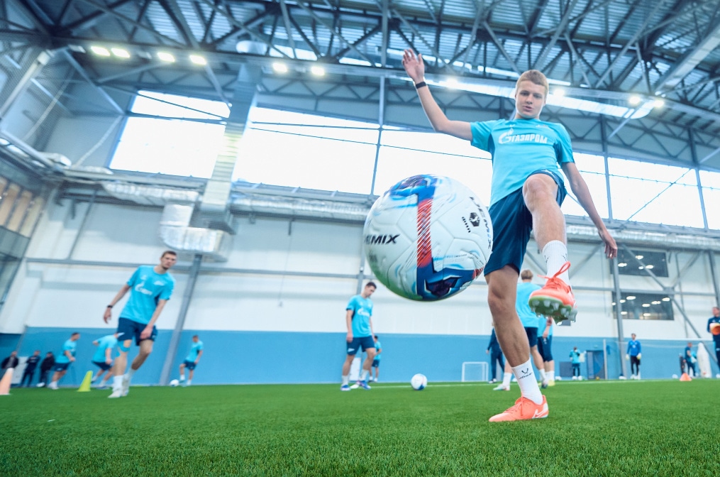 Тренировка «Зенита»-2 перед матчем с «Динамо» Брянск