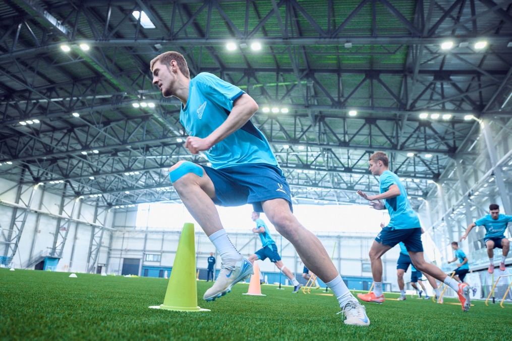 Тренировка «Зенита»-2 перед матчем с «Динамо» Брянск