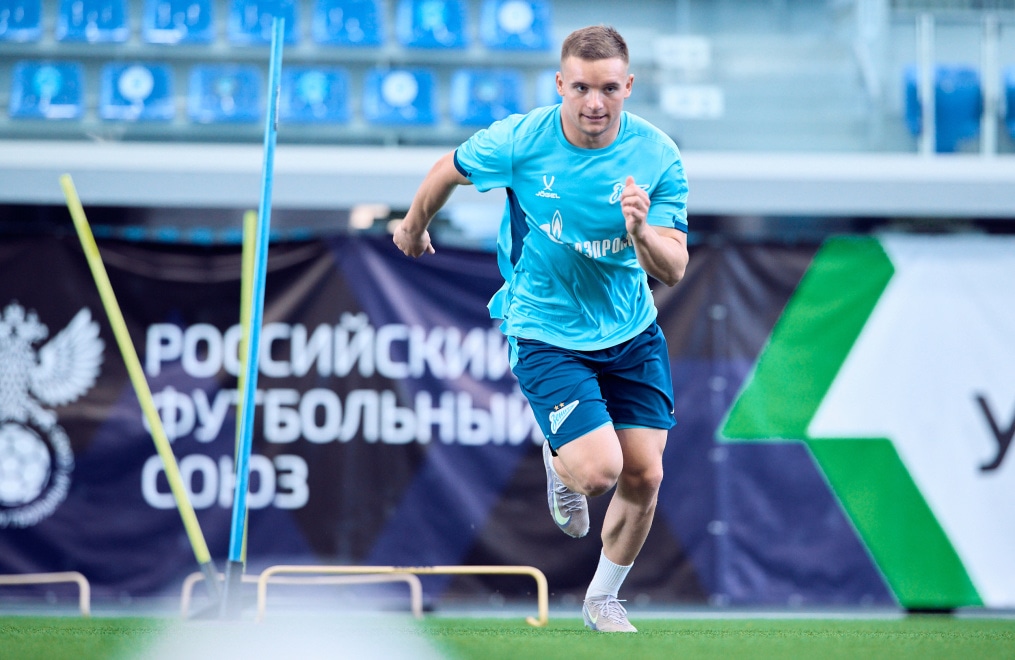 Тренировка «Зенита»-2 перед матчем с «Динамо» Брянск