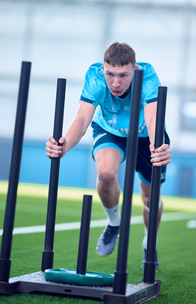 Тренировка «Зенита»-2 перед матчем с «Динамо» Брянск