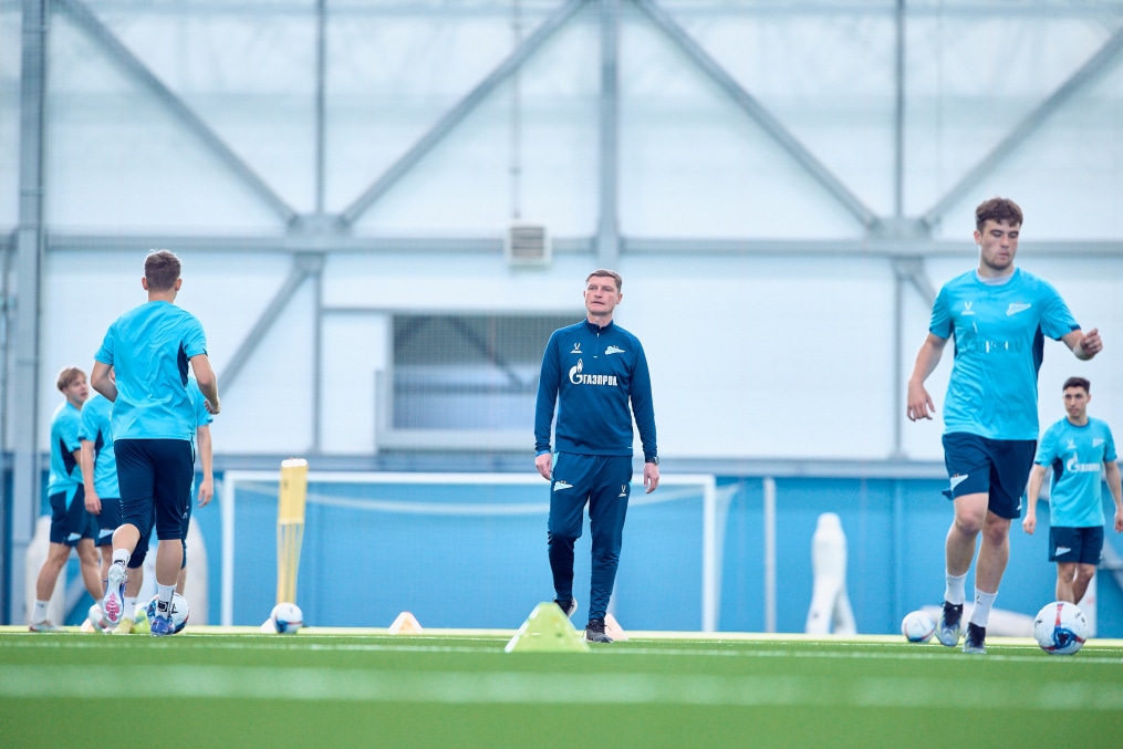 Тренировка «Зенита»-2 перед матчем с «Динамо» Брянск