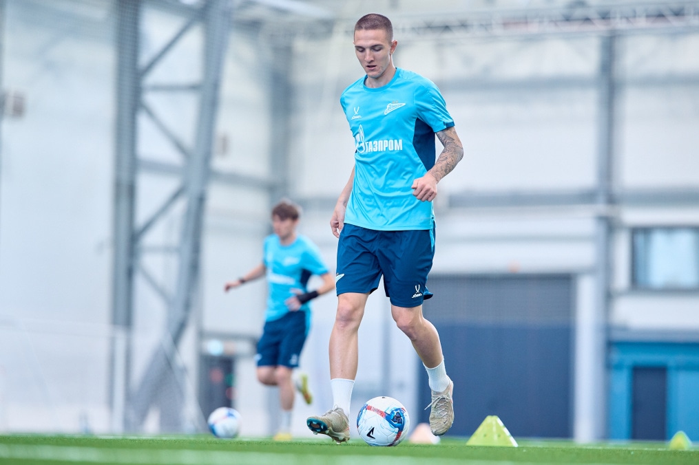 Тренировка «Зенита»-2 перед матчем с «Динамо» Брянск