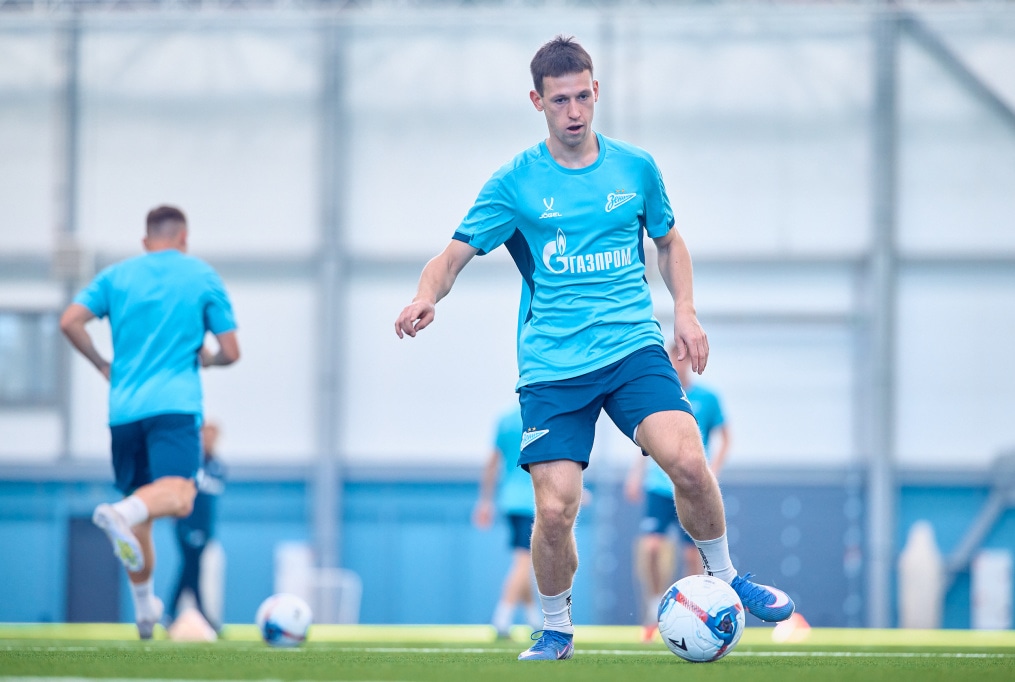 Тренировка «Зенита»-2 перед матчем с «Динамо» Брянск