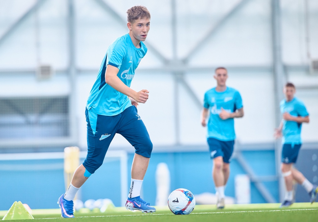 Тренировка «Зенита»-2 перед матчем с «Динамо» Брянск