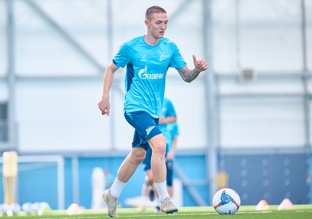 Тренировка «Зенита»-2 перед матчем с «Динамо» Брянск